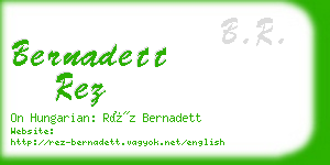 bernadett rez business card